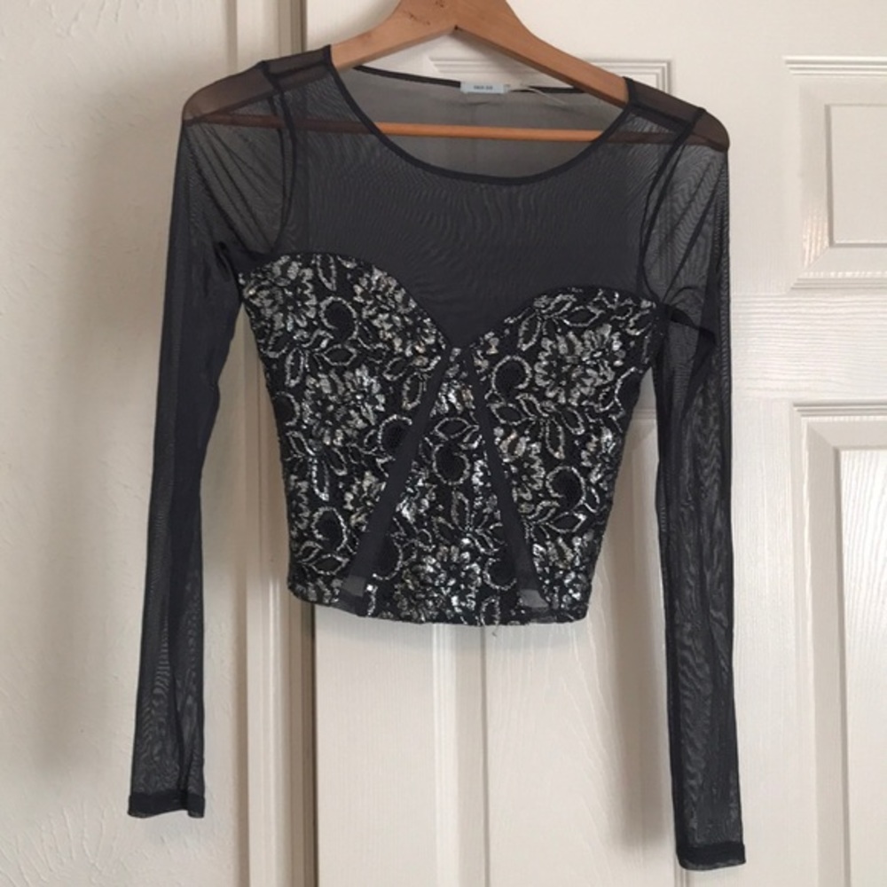 WEEKEND SALE URBAN OUTFITTERS Sexy Mesh Crop top